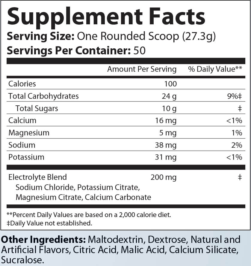 Recovery Carb + Electrolytes